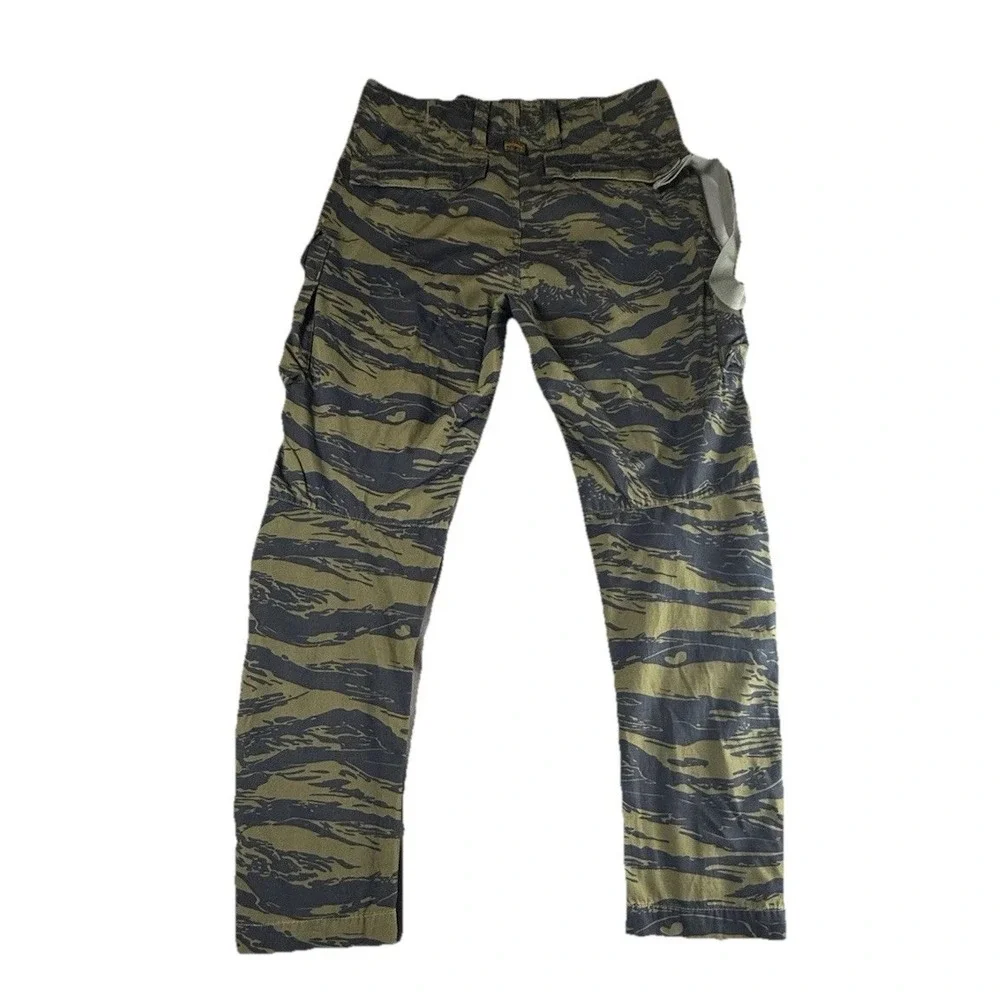 G-STAR RAW Cargo Pants Mens 29x32 Tiger Camo Ripstop Tapered D24308 NEW